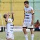 Comemoração dos jogadores do Novorizontino, na vitória sobre o Athletico-PR pela Copinha (Igor do Vale/Ag. Paulistão)