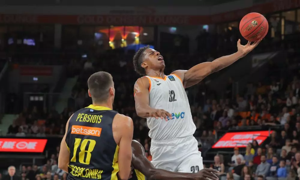 Brasileiro Georginho de Paula em ação pela Eurocup (Florian Achberger/ratiopharm Ulm)