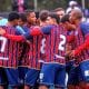 Equipe do Bahia em ação pela Copinha (Reprodução/Twitter/@ECBahia)
