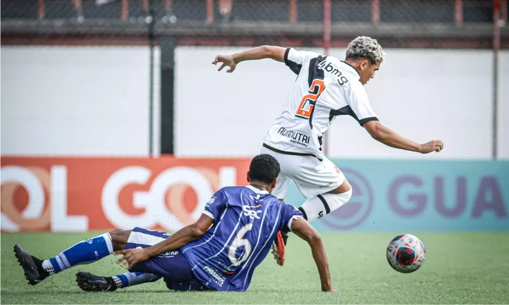 Partida entre Vasco e Macapá, válida pela primeira rodada da Copinha (Reprodução/Twitter/@vascobase)