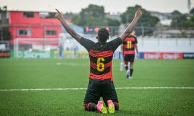 Comemoração do lateral-esquerdo Victor Gabriel, do Sport, pela Copinha (Reprodução/Twitter/@sportrecife)