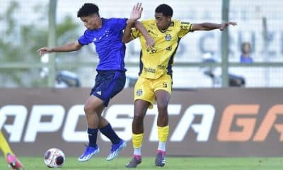 Partida entre Cruzeiro e Nova Mutum, válida pela segunda rodada da Copinha (Reprodução/Twitter/@Staff_images)