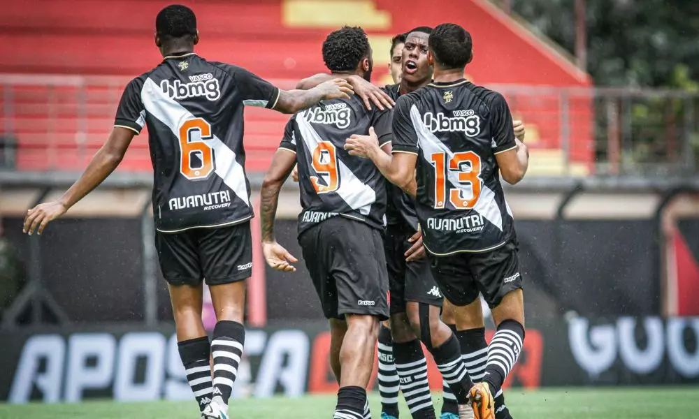 Partida entre Vasco e Potyguar, válida pela segunda rodada da Copinha (Reprodução/Twitter/@vascobase)