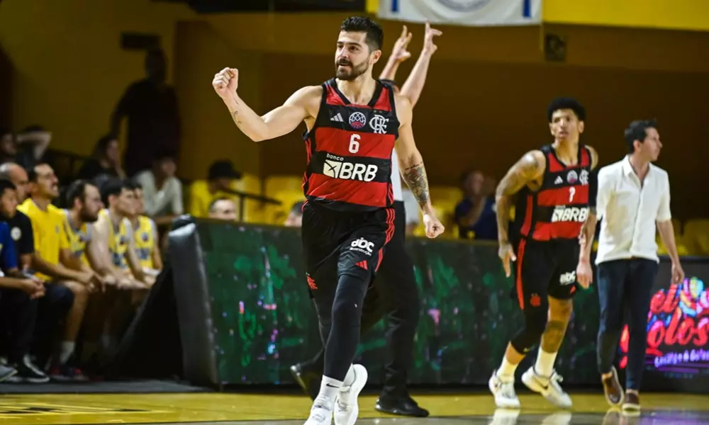 Franco Balbi em ação no jogo Falmengo x Hebraica Macabi pela BCLA