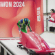 Luís Filipe Seixas em ação no monobob do bobsled dos Jogos Olímpicos de Inverno da Juventude de Gangwon-2024; Eduardo Strapasson no skeleton