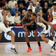 Bruno Caboclo faz marcação em duelo do Partizan contra o Monaco na Euroliga de basquete