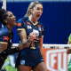 Thaisa vibra com ponto em partida Minas e Maringá pela Copa Brasil de vôlei feminino. Equipe vai jogar a semifinal do Sul-Americano