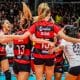 Sesc Flamengo vence Dentil Praia Clube superliga feminina de vôlei