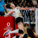 Gabi Guimarães em jogo do Vakifbank Istambul contra o Vero Volley Milano na Champions League de vôlei feminino