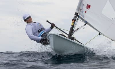 Gabriella Kidd em ação nos jogos pan-americanos de Santiago-2023. Ela entra em ação no mundial de laser radial (ILCA-6) em Mar del Plata que dá vaga olímpica vela
