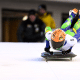 Nicole Silveira monta no trenó em prova da Copa do Mundo de skeleton