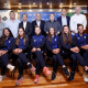 Brasileiras, incluindo Bia Haddad, pousam para foto antes de duelo na Billie Jean King Cup de tênis