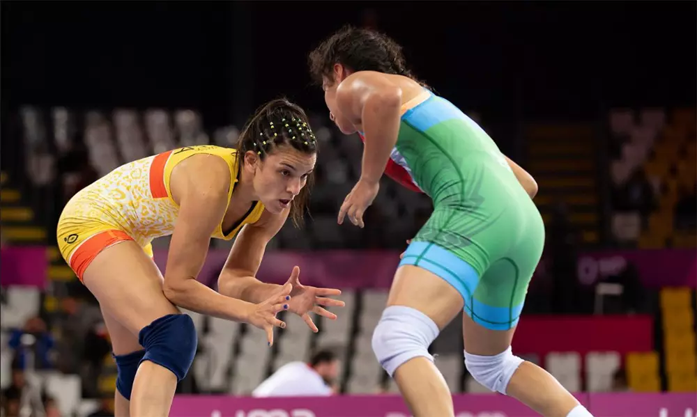Na imagem, Kamila Barbosa, pivô do pronunciamento da Confederação. Wrestling