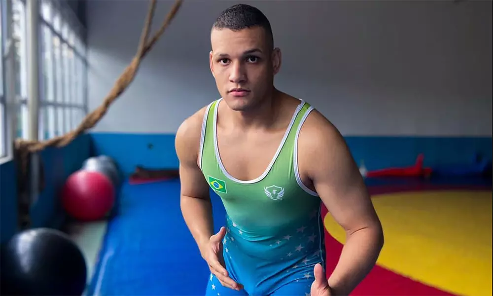 Na imagem, Ailton Britto, um dos atletas do Brasil que estiveram em ação no último dia de Pan-Americano.