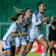 Byanca Brasil após marcar gol em jogo Cruzeiro x Avaí/Kindermann pelo Supercopa Feminina de futebol