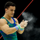 Caio Souza competindo em torneio de Ginástica Artística (Gaspar Nóbrega/COB)