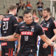 Darlan comemora ponto em jogo Sesi Bauru x Suzano pela Superliga Masculina de vôlei