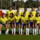 Equipe do Brasil posando para foto antes do jogo contra a Alemanha, válido pelo Torneio de Algarve (Fabio Souza/CBF)