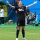 Comemoração da zagueira Raiani no confronto entre Botafogo e JC, válido pelo Brasileiro Feminino Sub-20 (Fernando Vasconcelos/Agência LB)