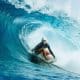 Brasileira Tatiana Weston-Webb em ação na etapa de Pipeline da WSL (Foto: WSL)