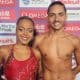 Brasileiros Anna Giulia Veloso e Bernardo Santos, representantes do país no Mundial de Doha (Divulgação/CBDA)