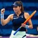 Brasileira Luisa Stefani em ação no WTA 1000 de Doha (Foto: Jimmie48)