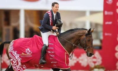 Cavaleiro Santiago Lambre, campeão do Grand Prix de Al Shaqab (Reprodução/Instagram/@cbhoficial)