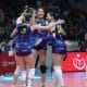 Scandicci, equipe italiana da brasileira Carolana em ação na Champions (Foto: CEV)