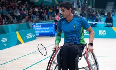 Brasileiro Júlio César Godoy em ação no Parapan de Santiago (Foto: Saulo Cruz/CPB)