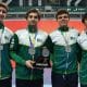 Equipe masculina de sabre do Brasil foi vice-campeã no Pan Juvenil (Foto: Rosele Sanchotene/CBE)
