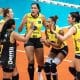 Equipe do Praia Clube em ação na Superliga Feminina (Reprodução/Instagram/Praia Clube)