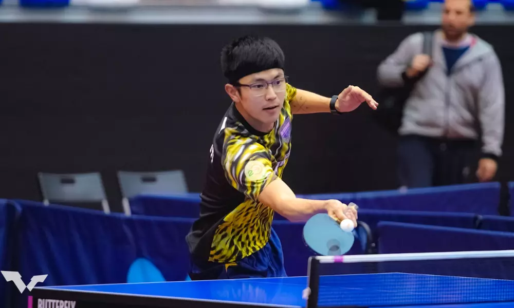 Eric Jouti compete no WTT Feeder de Manchester na Inglaterra
