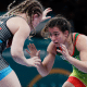 Giullia Penalber em ação no Pan-Americano de wrestling no México