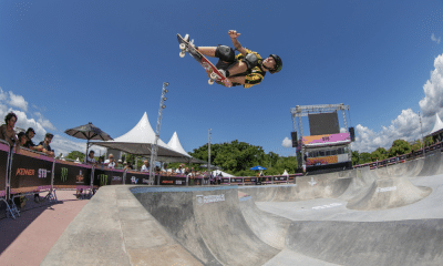 Kalani Konig mandando aéreo no Park do STU National de Floripa