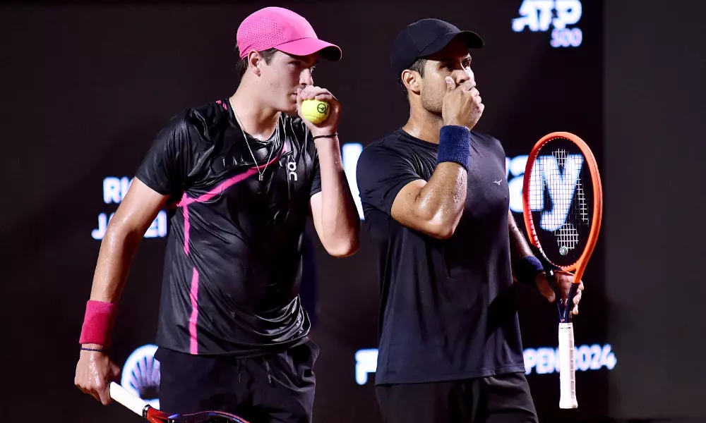 João Fonseca e Marcelo Zormann no Rio Open de tênis