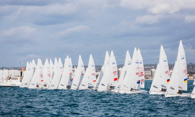 Barcos no Mundial de 470 de vela na Espanha