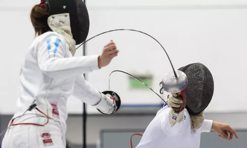 Victoria Vizeu na Copa do Mundo de espada em Barcelona