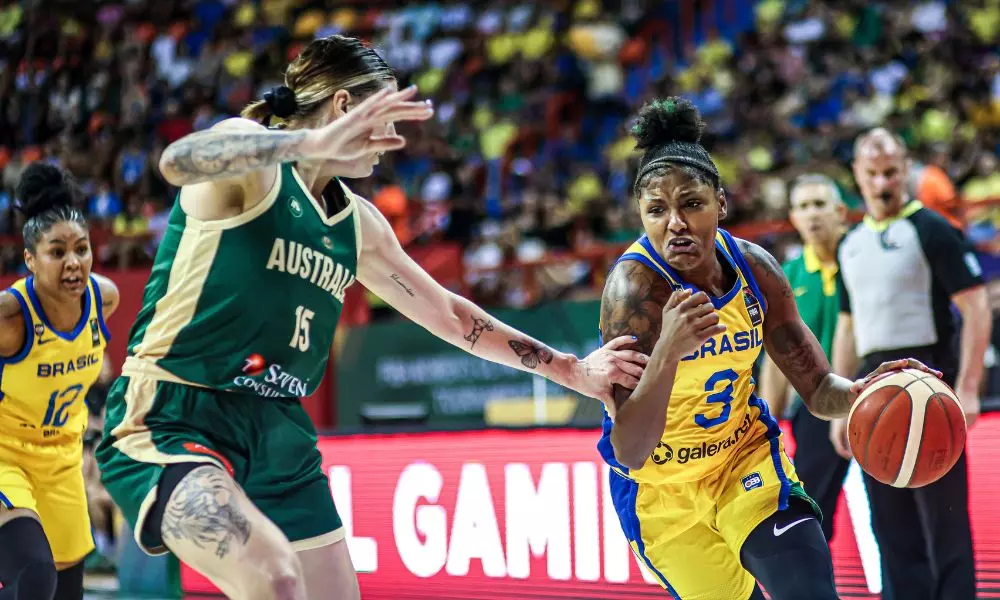 Vitória Marcelino Brasil x Austrália Pré-Olímpico de basquete