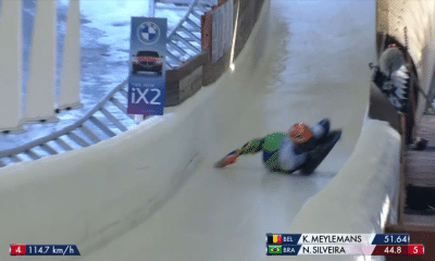 Nicole Silveira acidente na Copa do Mundo de skeleton em Sigulda