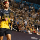 Thiago Wild comemora ponto em jogo do Rio Open