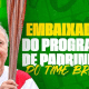 Arte de Zico como embaixador do programa de padrinhos do Time Brasil em Paris 2024