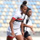 Jogadoras de São Paulo e Santos em partida do Brasileirão Feminino sub-20