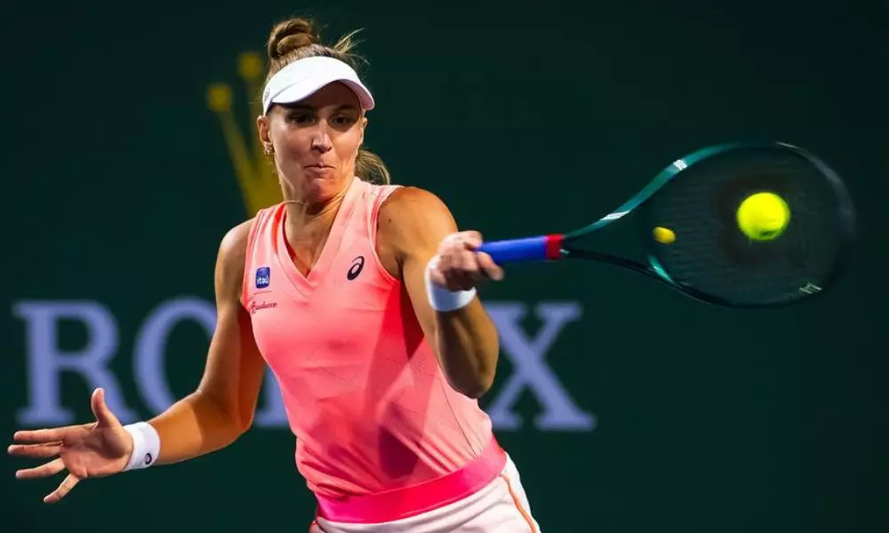 Brasileira Bia Haddad em uma partida do WTA 1000 de Indian Wells (Foto: Jimmie48)