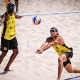 Evandro e Arthur no Elite 16 de Doha Vôlei de praia