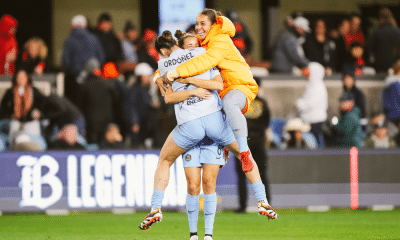 Jogadoras do Houston Dash, time de Andressa Alves, comemoram vitória na NWSL