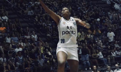 Juliana Souza em partida do São José pela LBF