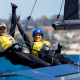 Martine Grael e Kahena Kunze em ação no Mundial da 49er FX