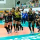 Clube comemorando título da Copa Brasil de vôlei feminino contra o Minas tabela Copa Brasil de vôlei feminino