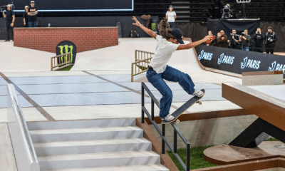 Rayssa Leal em ação no Pro Tour de Dubai de skate street; Marina Gabriela rodou