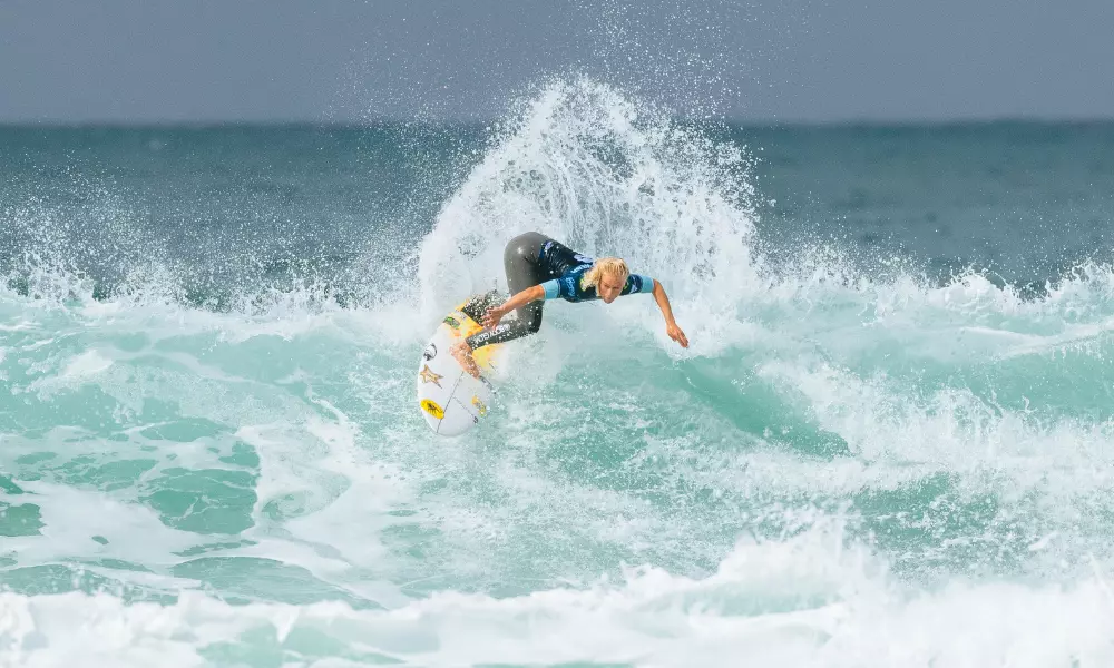 Tatiana Weston-Webb na etapa de Bells Beach da WSL